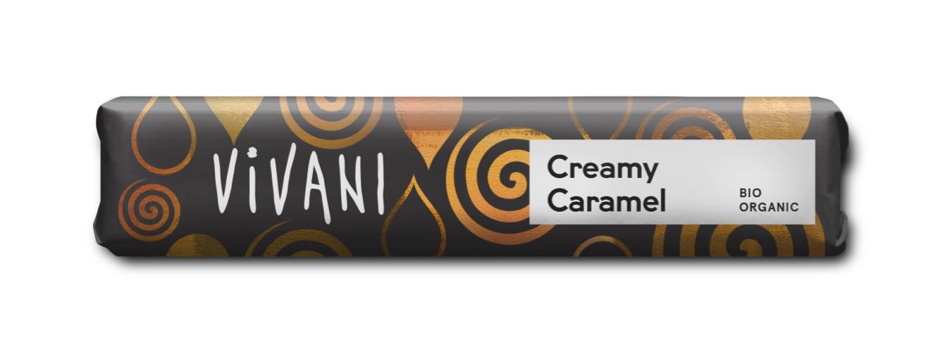 Vivani Creamy caramel reep bio 40g